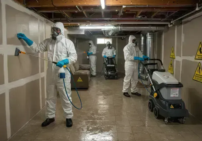 Basement Moisture Removal and Structural Drying process in Lee County, KY